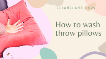 How to wash throw pillows