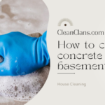 How to clean a concrete basement floor